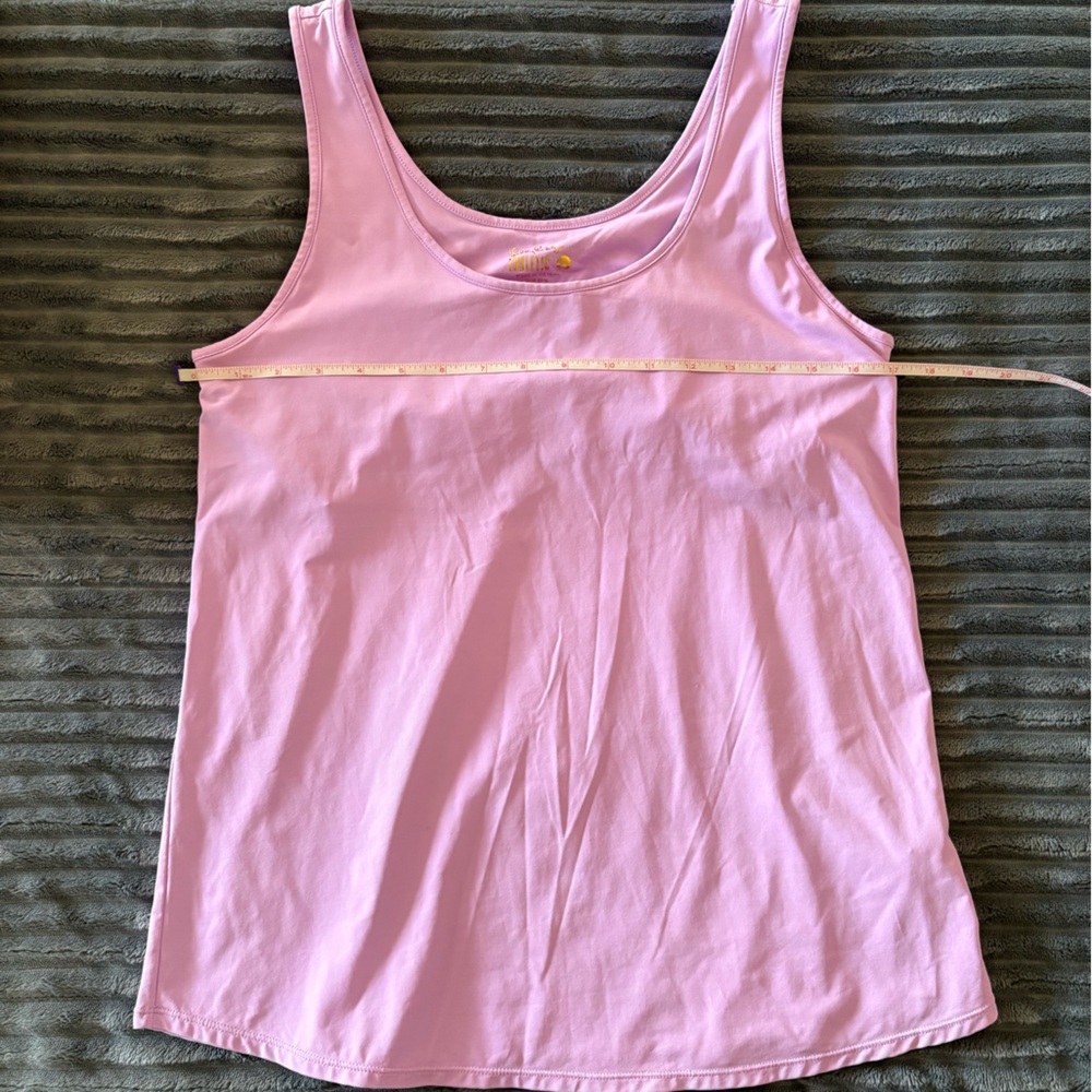 Lilly Pulitzer Lavender Tank Top With Built-In Bra. Size L